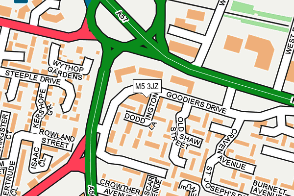 M5 3JZ map - OS OpenMap – Local (Ordnance Survey)