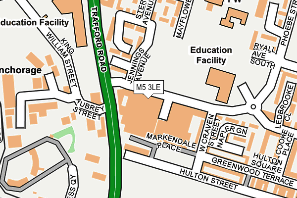 M5 3LE map - OS OpenMap – Local (Ordnance Survey)