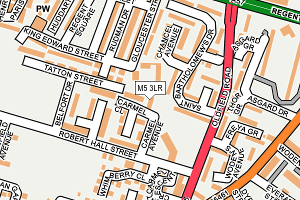 M5 3LR map - OS OpenMap – Local (Ordnance Survey)