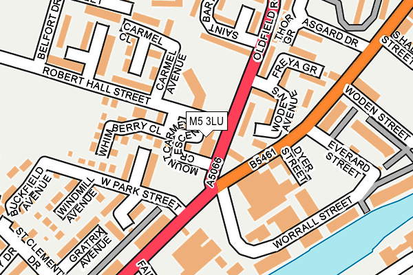 M5 3LU map - OS OpenMap – Local (Ordnance Survey)