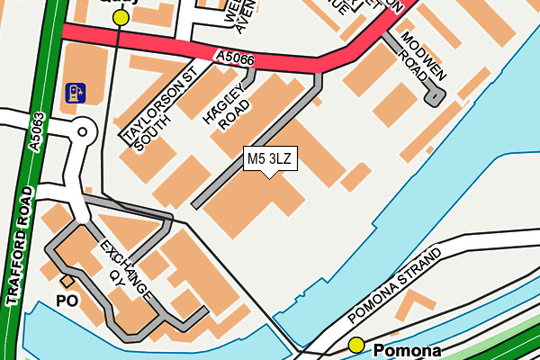 M5 3LZ map - OS OpenMap – Local (Ordnance Survey)