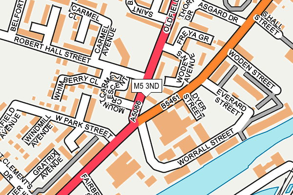 M5 3ND map - OS OpenMap – Local (Ordnance Survey)