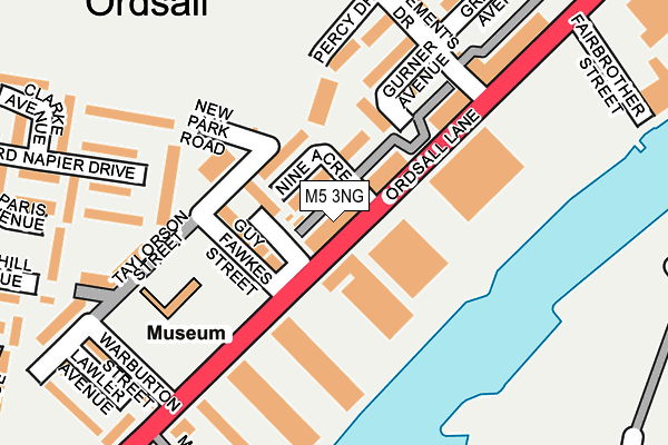 M5 3NG map - OS OpenMap – Local (Ordnance Survey)