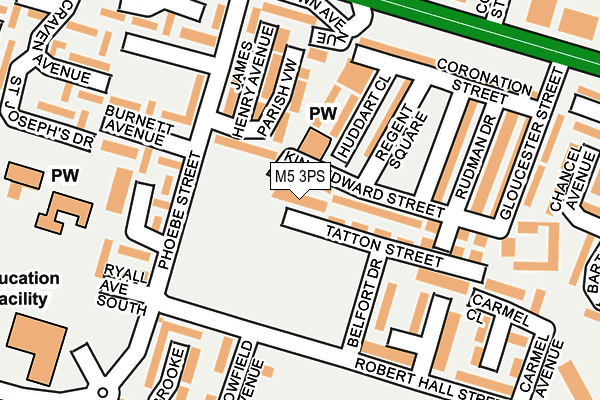 M5 3PS map - OS OpenMap – Local (Ordnance Survey)