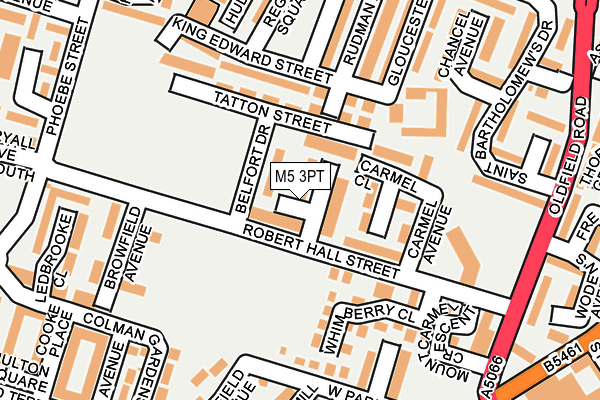 M5 3PT map - OS OpenMap – Local (Ordnance Survey)