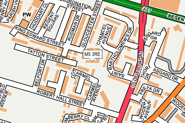 M5 3RE map - OS OpenMap – Local (Ordnance Survey)