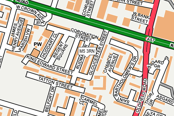 M5 3RN map - OS OpenMap – Local (Ordnance Survey)