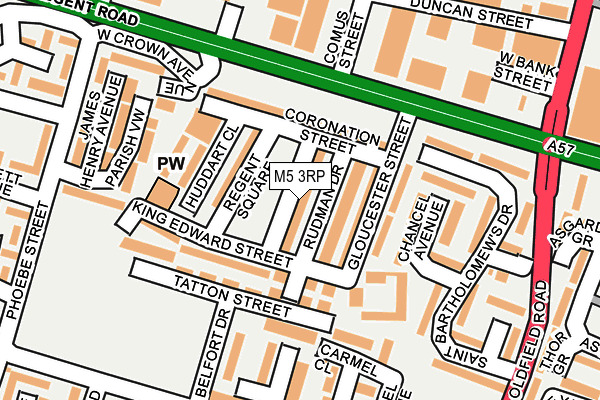 M5 3RP map - OS OpenMap – Local (Ordnance Survey)