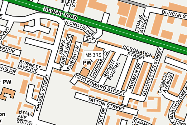 M5 3RS map - OS OpenMap – Local (Ordnance Survey)