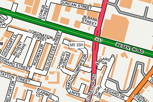 M5 3SH map - OS OpenMap – Local (Ordnance Survey)