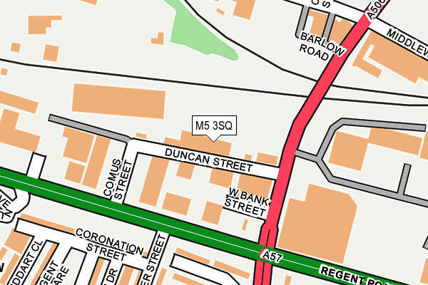 M5 3SQ map - OS OpenMap – Local (Ordnance Survey)