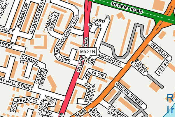 M5 3TN map - OS OpenMap – Local (Ordnance Survey)