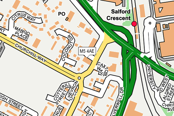 M5 4AE map - OS OpenMap – Local (Ordnance Survey)