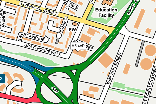 M5 4AP map - OS OpenMap – Local (Ordnance Survey)