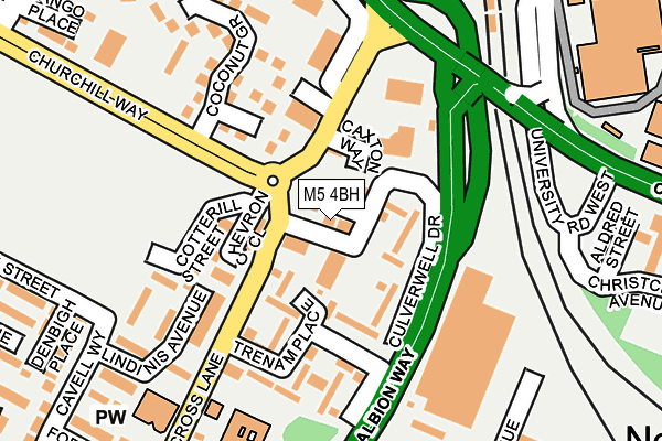 M5 4BH map - OS OpenMap – Local (Ordnance Survey)