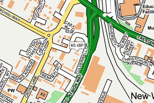 M5 4BP map - OS OpenMap – Local (Ordnance Survey)