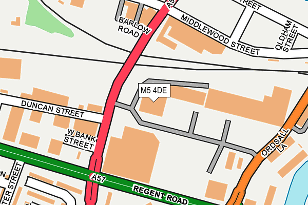 M5 4DE map - OS OpenMap – Local (Ordnance Survey)