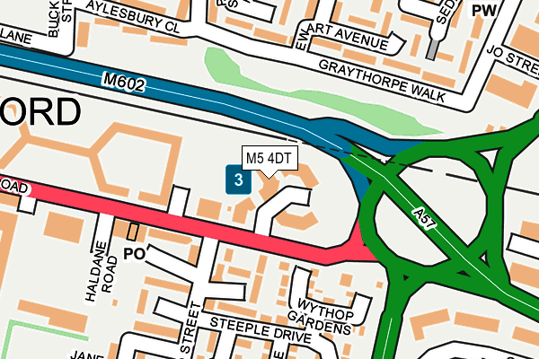 M5 4DT map - OS OpenMap – Local (Ordnance Survey)