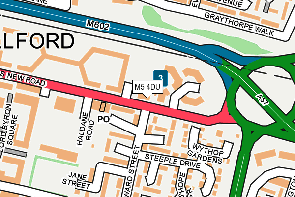 M5 4DU map - OS OpenMap – Local (Ordnance Survey)