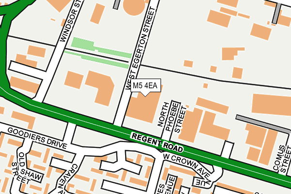 M5 4EA map - OS OpenMap – Local (Ordnance Survey)