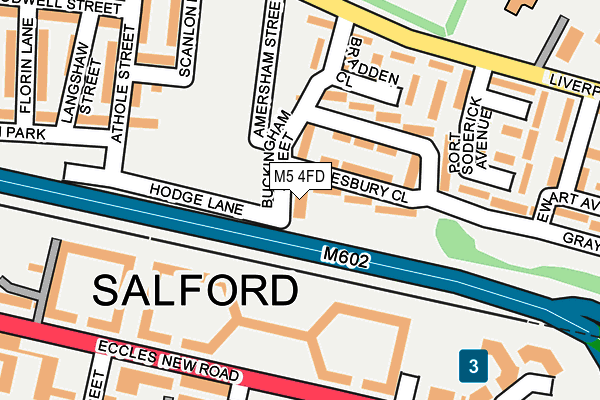 M5 4FD map - OS OpenMap – Local (Ordnance Survey)