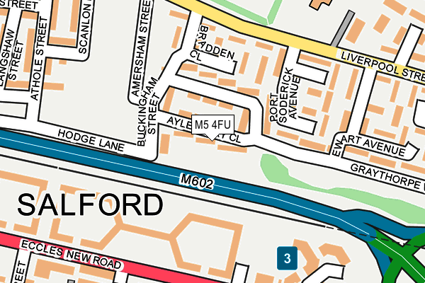 M5 4FU map - OS OpenMap – Local (Ordnance Survey)