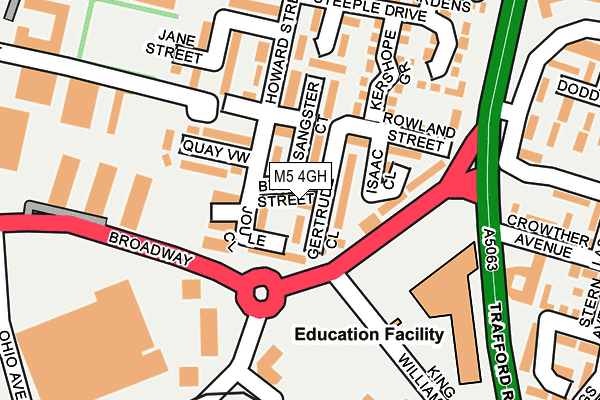 M5 4GH map - OS OpenMap – Local (Ordnance Survey)