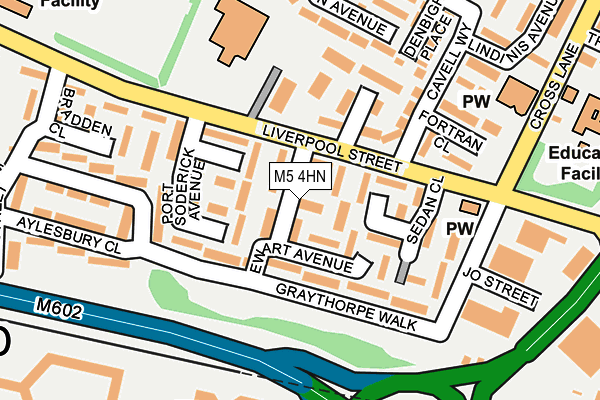 M5 4HN map - OS OpenMap – Local (Ordnance Survey)