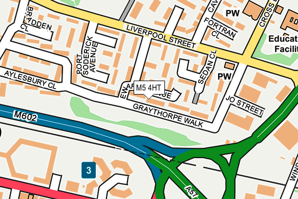 M5 4HT map - OS OpenMap – Local (Ordnance Survey)