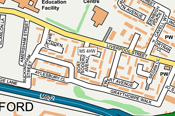 M5 4HW map - OS OpenMap – Local (Ordnance Survey)