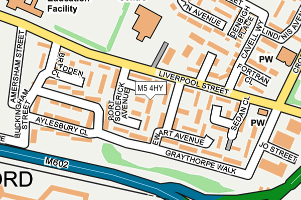 M5 4HY map - OS OpenMap – Local (Ordnance Survey)