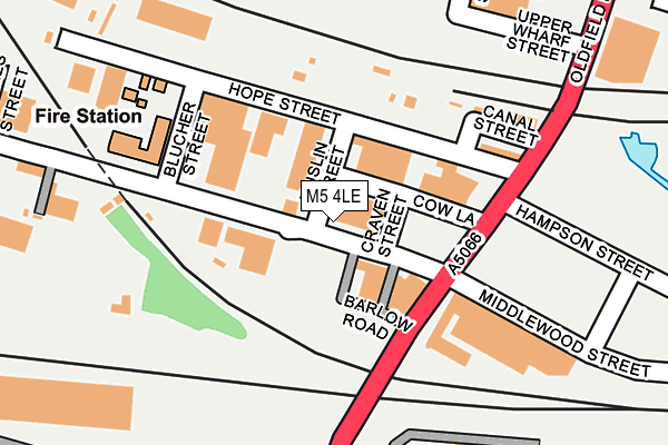 M5 4LE map - OS OpenMap – Local (Ordnance Survey)