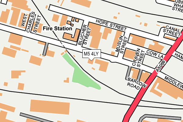 M5 4LY map - OS OpenMap – Local (Ordnance Survey)