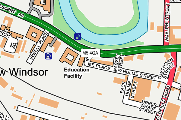 M5 4QA map - OS OpenMap – Local (Ordnance Survey)
