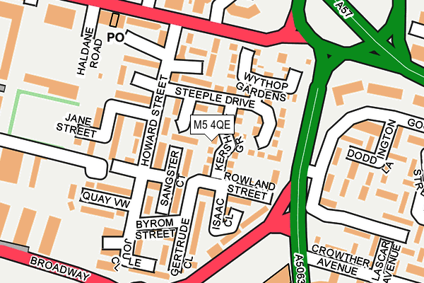 M5 4QE map - OS OpenMap – Local (Ordnance Survey)