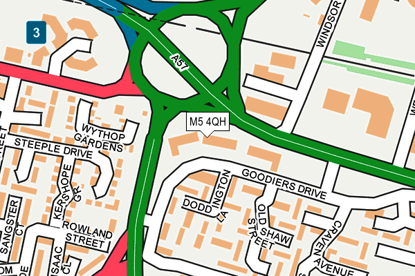 M5 4QH map - OS OpenMap – Local (Ordnance Survey)
