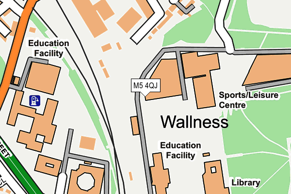 M5 4QJ map - OS OpenMap – Local (Ordnance Survey)