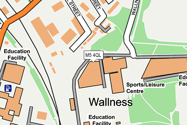 M5 4QL map - OS OpenMap – Local (Ordnance Survey)