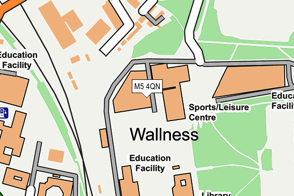 M5 4QN map - OS OpenMap – Local (Ordnance Survey)