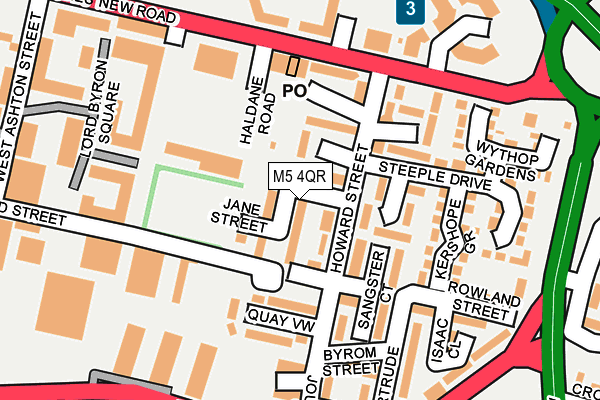 M5 4QR map - OS OpenMap – Local (Ordnance Survey)