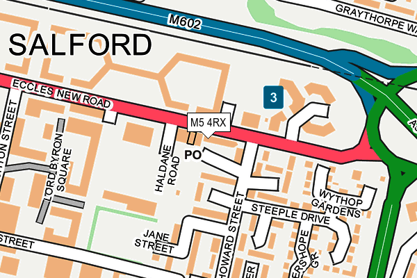 M5 4RX map - OS OpenMap – Local (Ordnance Survey)