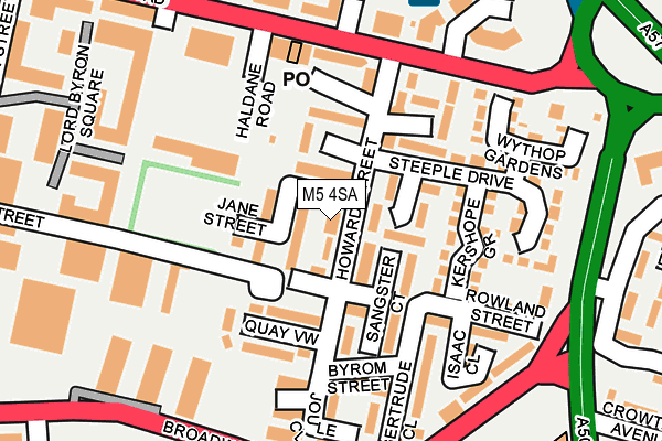 M5 4SA map - OS OpenMap – Local (Ordnance Survey)