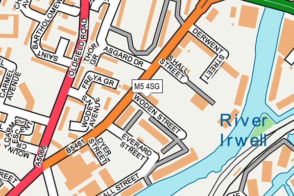 M5 4SG map - OS OpenMap – Local (Ordnance Survey)