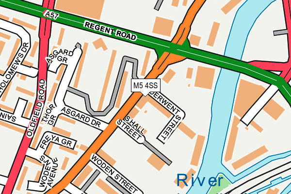 M5 4SS map - OS OpenMap – Local (Ordnance Survey)