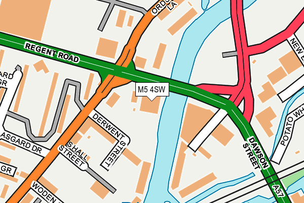 M5 4SW map - OS OpenMap – Local (Ordnance Survey)