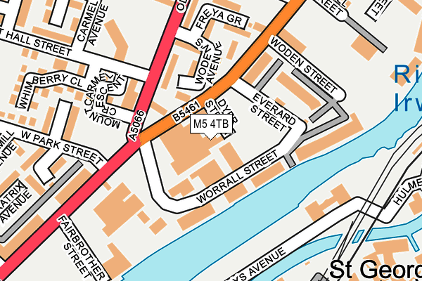 M5 4TB map - OS OpenMap – Local (Ordnance Survey)