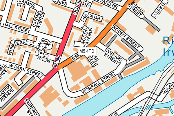 M5 4TD map - OS OpenMap – Local (Ordnance Survey)