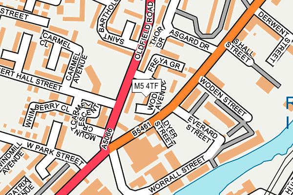 M5 4TF map - OS OpenMap – Local (Ordnance Survey)