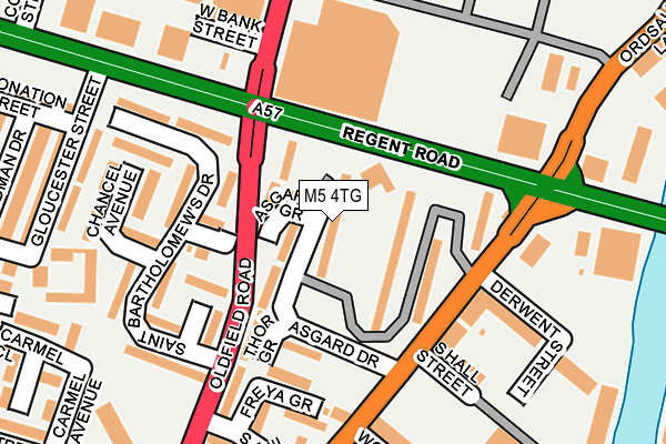 M5 4TG map - OS OpenMap – Local (Ordnance Survey)