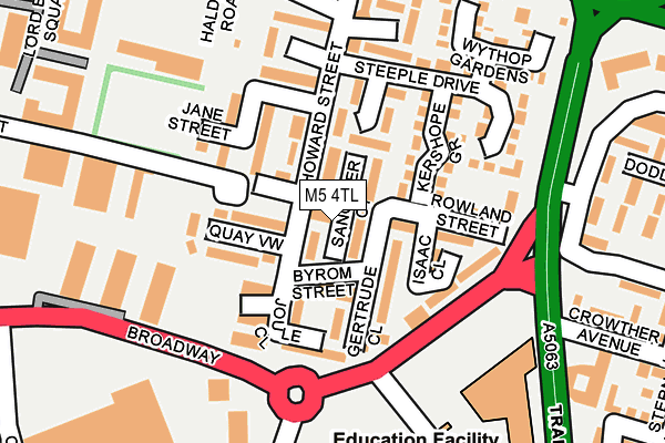 M5 4TL map - OS OpenMap – Local (Ordnance Survey)